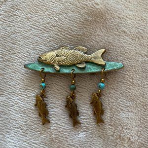 Hand Crafted Fish Pin